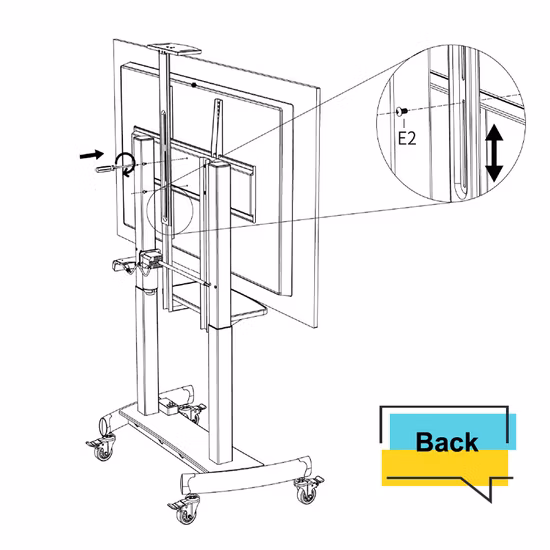 Новый дизайн, компактная электрическая моторизованная подставка для телевизора с подставкой для телевизора с дистанционным управлением для гостиной