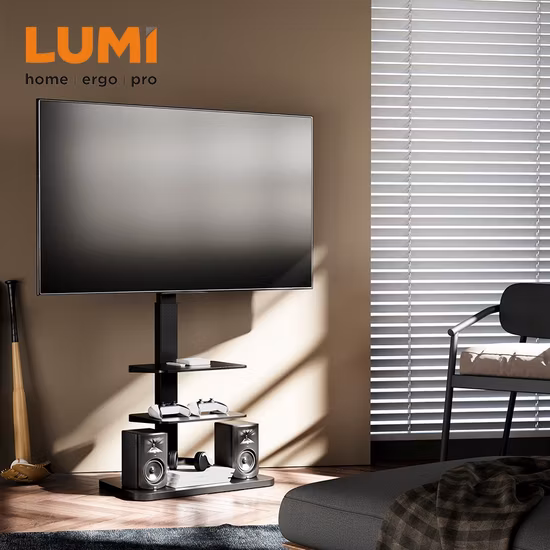 Мебель для гостиной, напольная подставка для телевизора с двойными полками